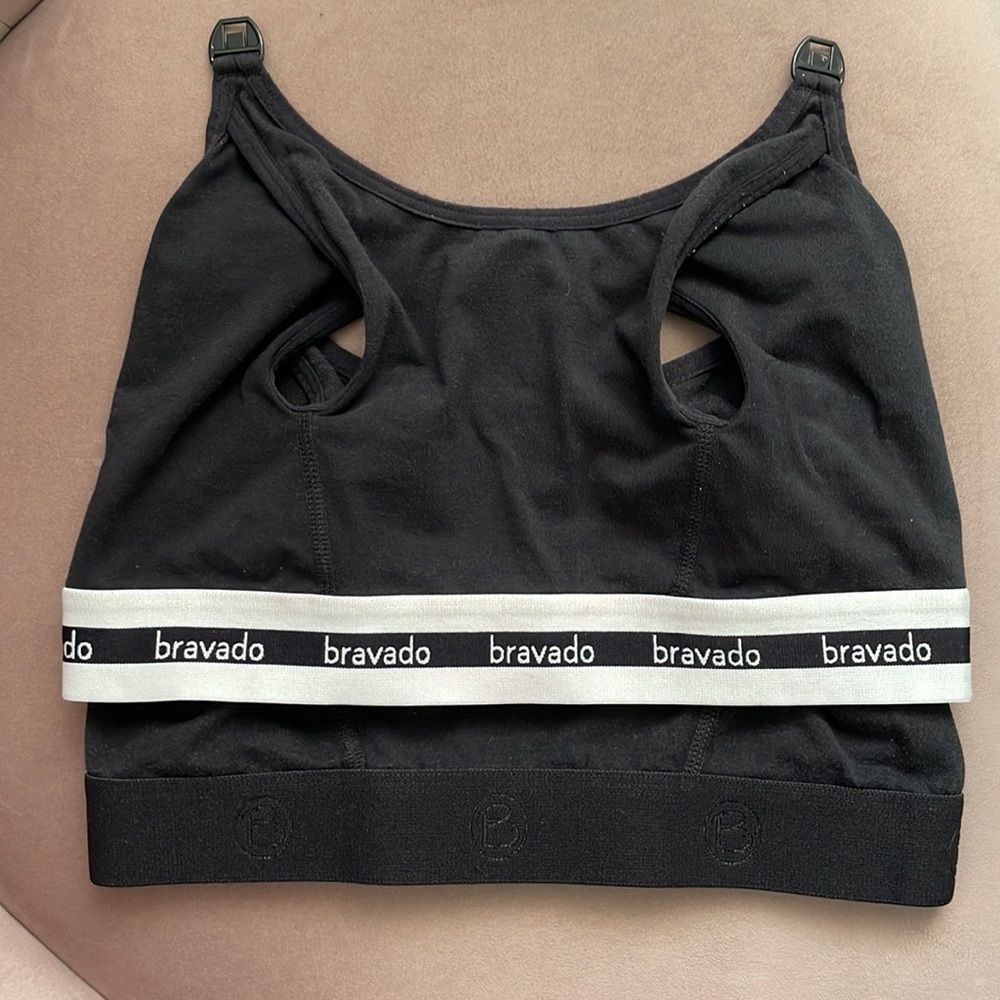 Bravado Black Clip and Pump Nursing Bra Accessory Small set of 2 (black)